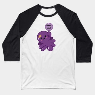 Kawaii purple octopus Baseball T-Shirt